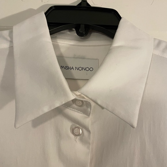 Misha Nonoo Button Down shirt; Size 12, White - Picture 5 of 8